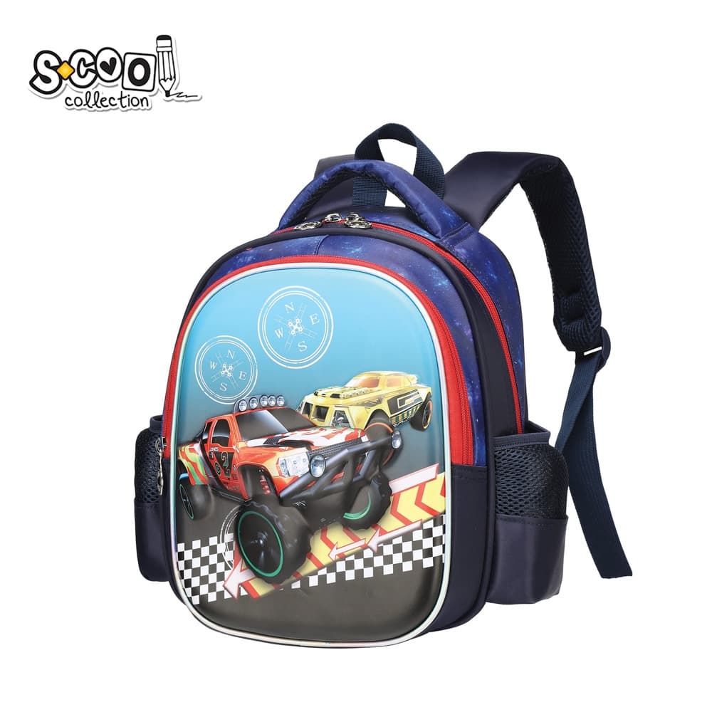 Ghiozdan gradinita 3D CARS, 25x17x31 cm - S-COOL — miniatură