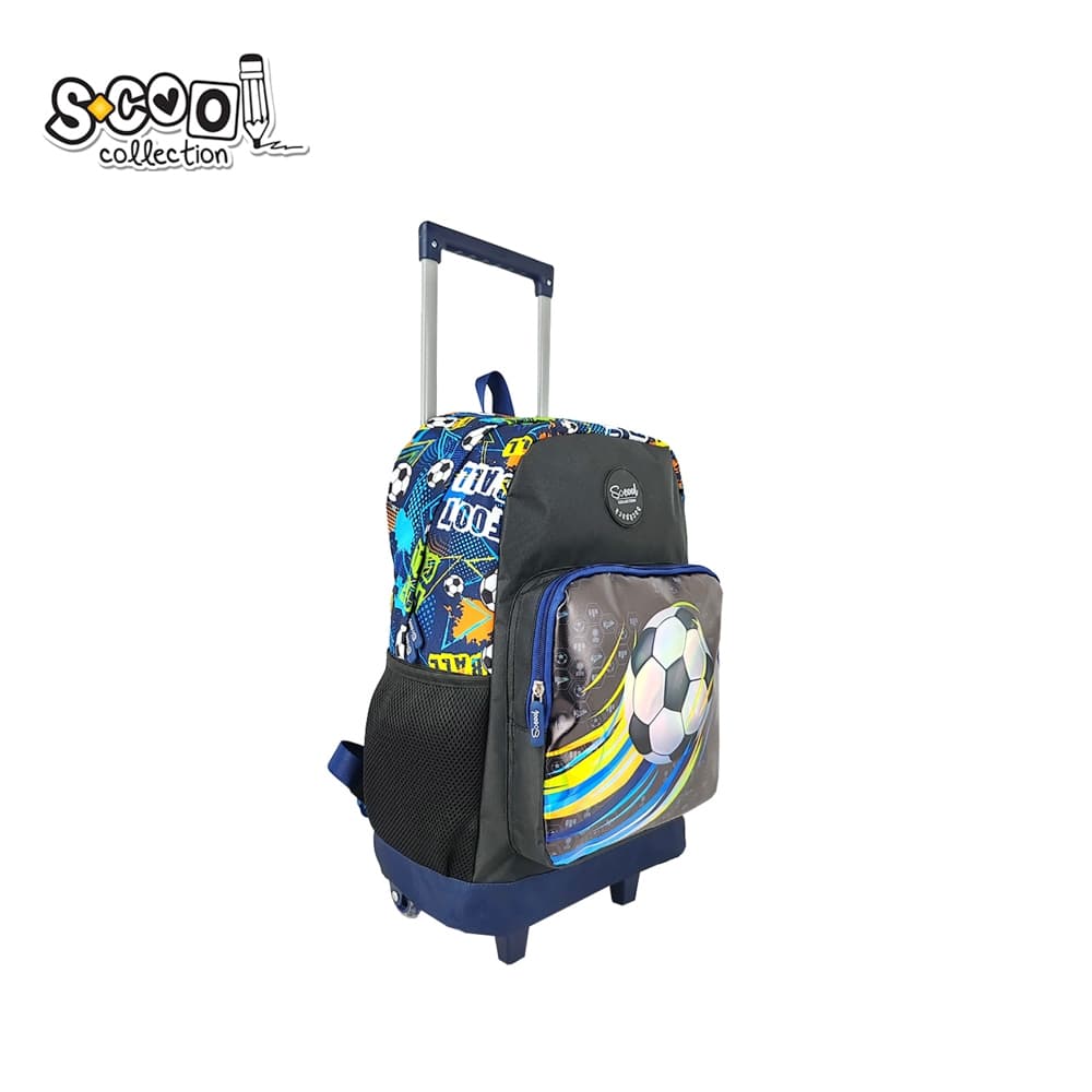 Ghiozdan trolley FOOTBALL, 45x32x16.5 cm - S-COOL — miniatură