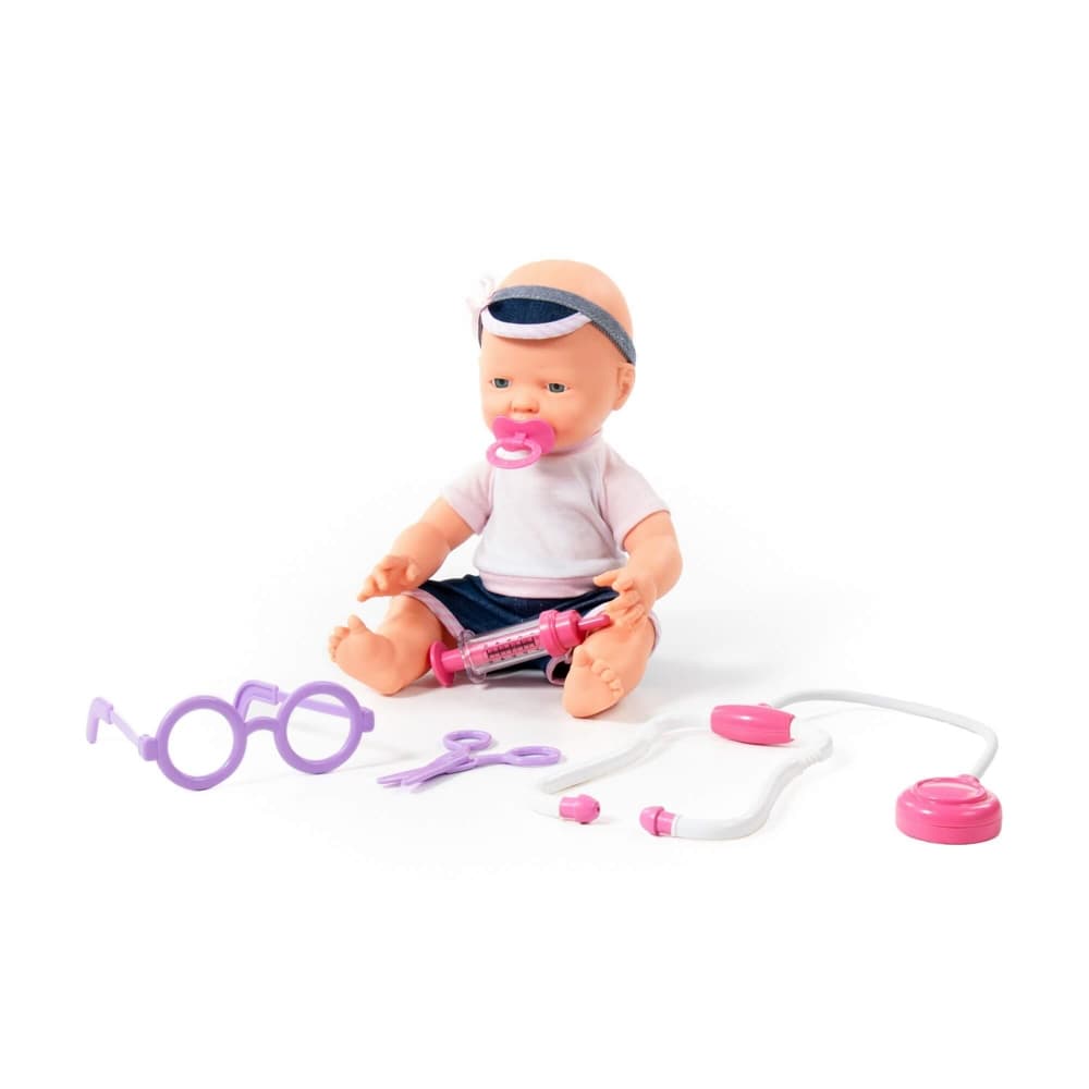 Bebelus cu accesorii doctor, 35 cm, Polesie — miniatură