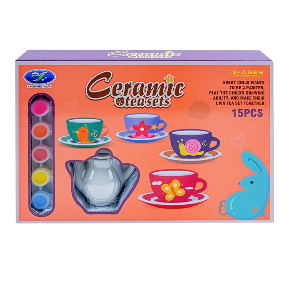 Set creativ de pictat - Ceainic, 15 piese/set — miniatură