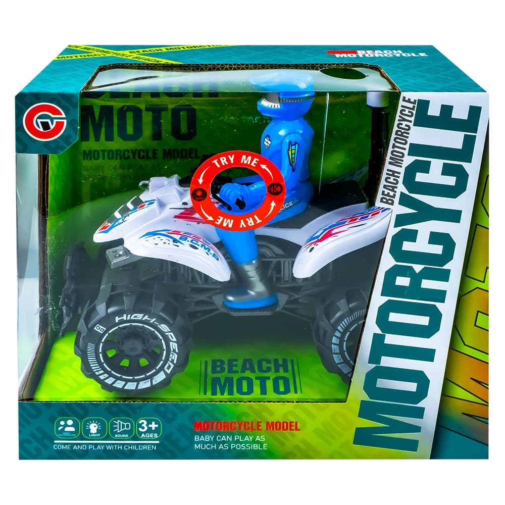 ATV cu lumina si muzica, 19x16x11 cm — miniatură