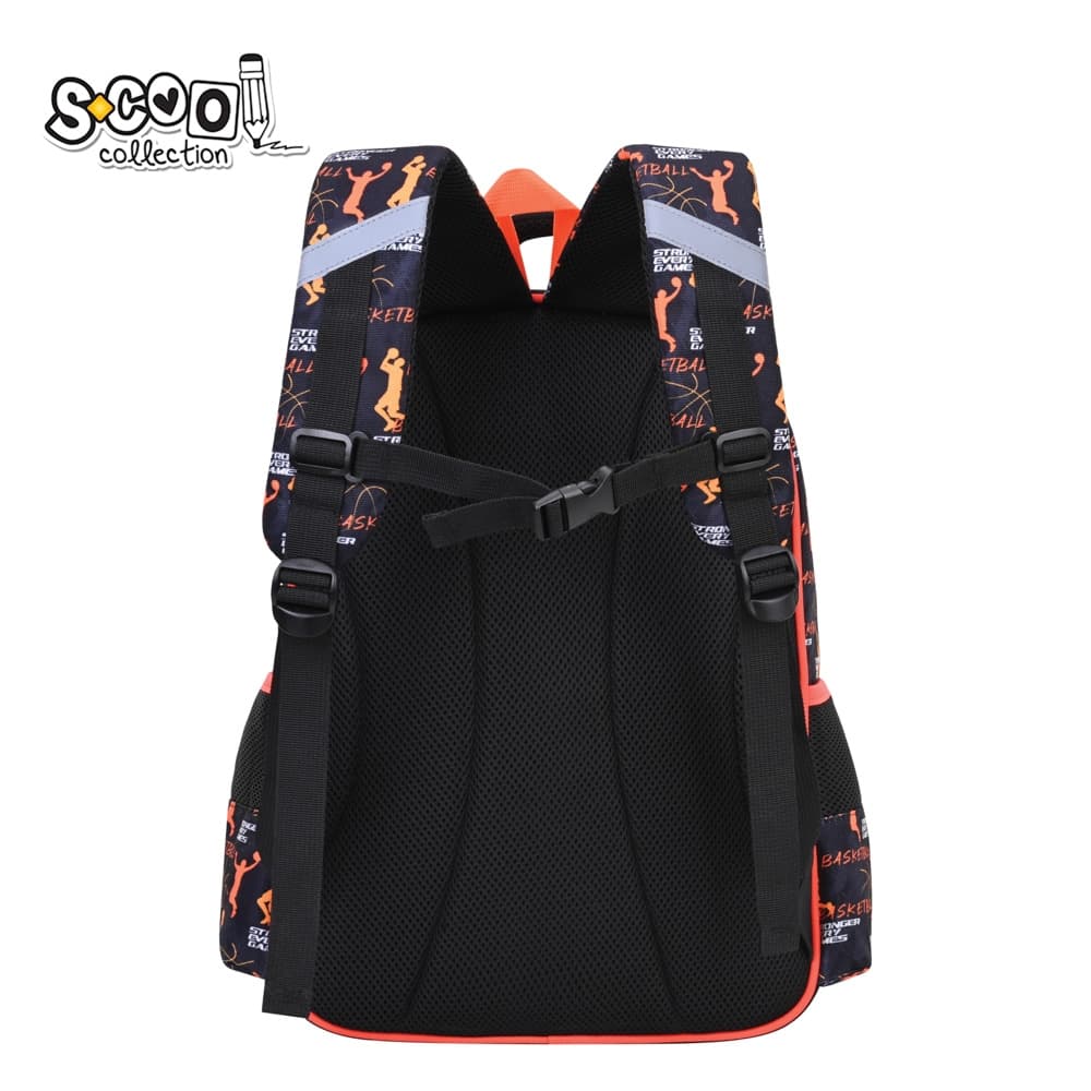 Ghiozdan 3D ergonomic, 43x30x22 cm, BASKETBALL - S-COOL — miniatură