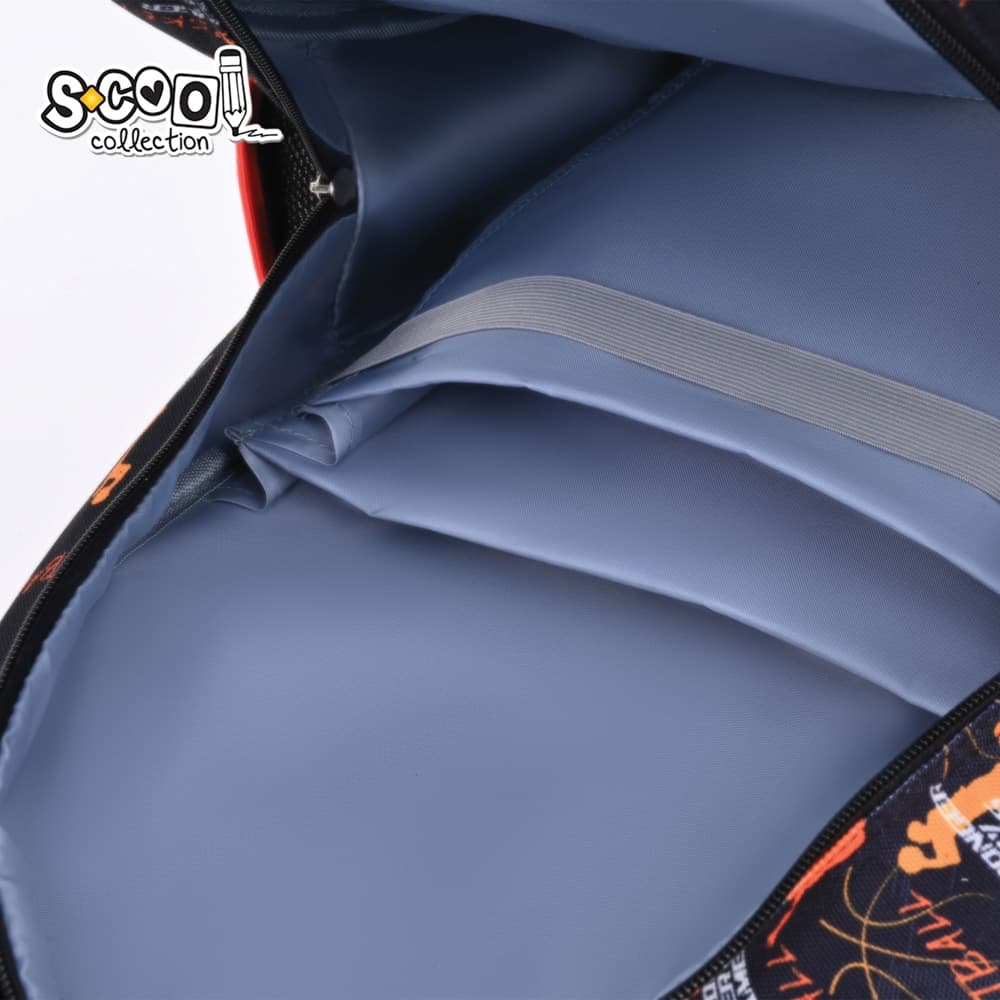 Ghiozdan 3D ergonomic, 43x30x22 cm, BASKETBALL - S-COOL — miniatură