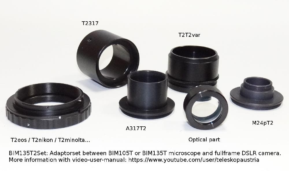 Set fotoadaptor BIM105T/BIM135T pentru cameră DSLR Fullframe