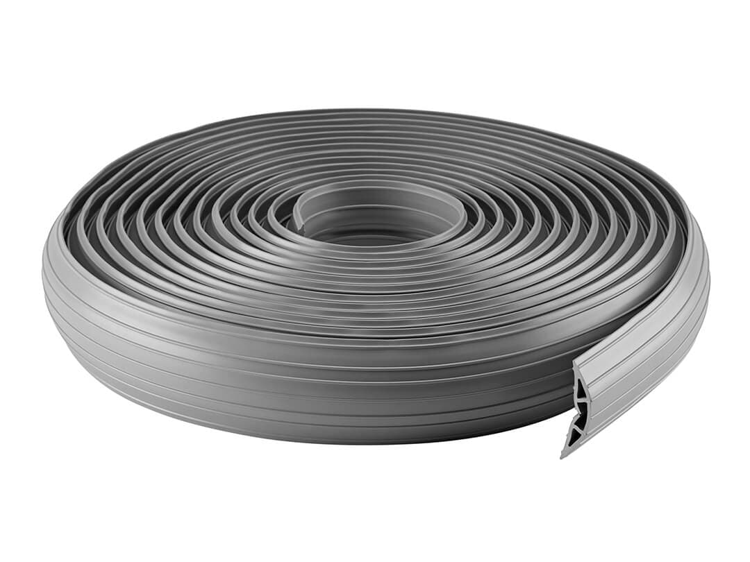 Organizator pentru cabluri din PVC Multibrackets MB-6152, 10 m, gri, =SE VINDE DOAR LA ROLA=