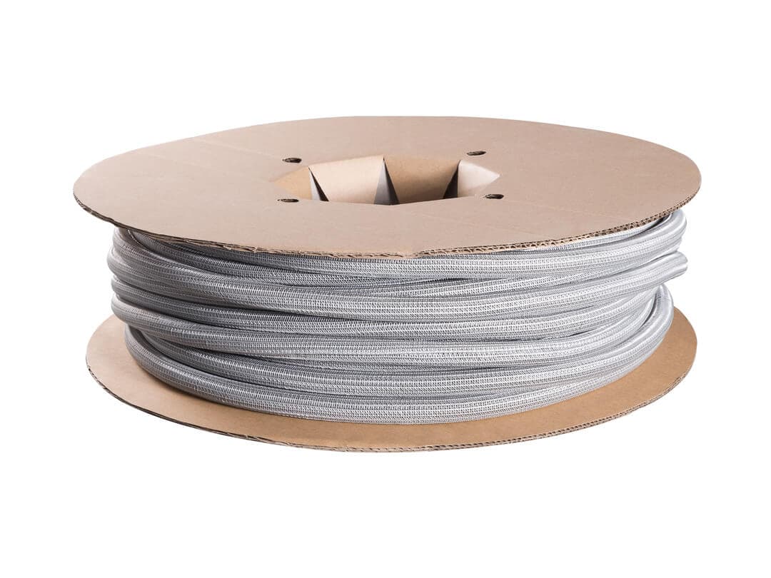 Organizator pentru cabluri, cu infasurare automata Multibrackets MB-8793, 19 mm x 50 m, gri, =SE VINDE DOAR LA ROLA=