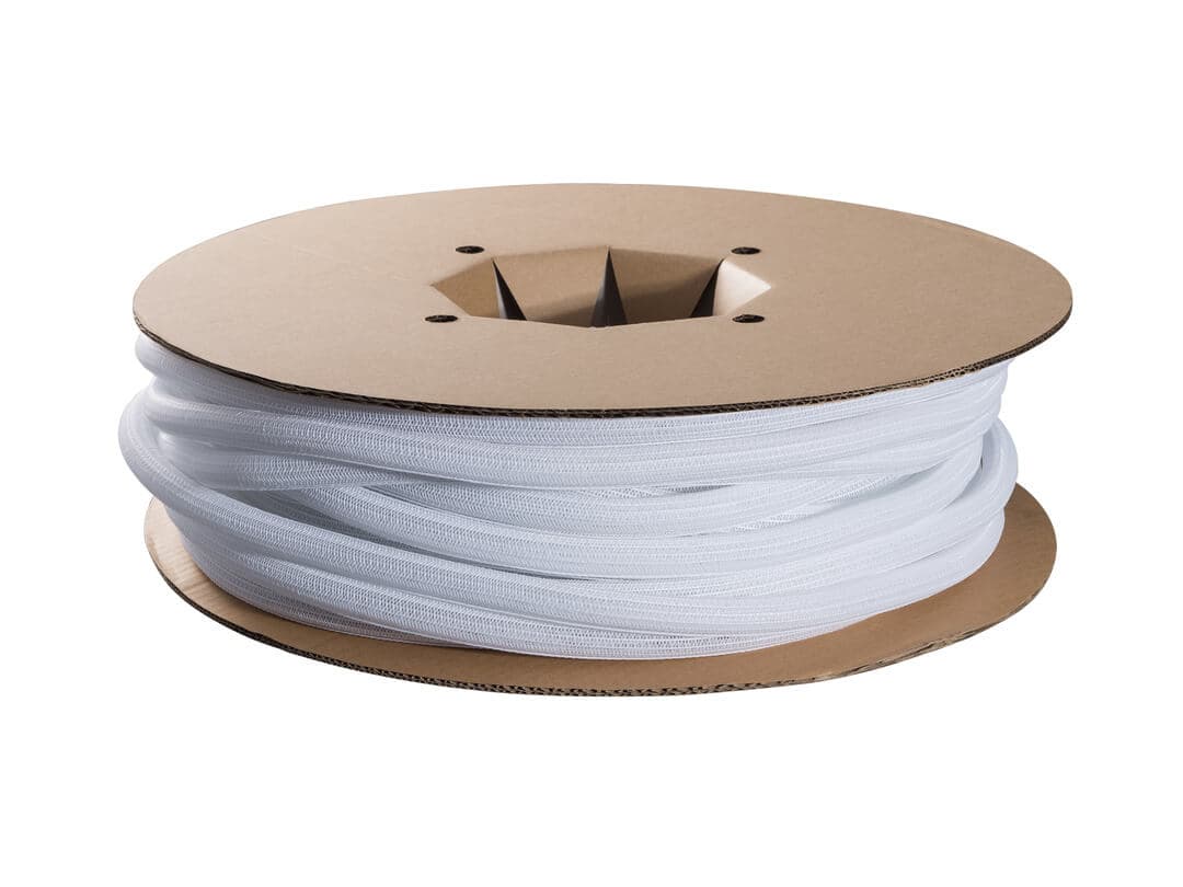 Organizator pentru cabluri, cu infasurare automata Multibrackets MB-8809, 19 mm x 50 m, alb, =SE VINDE DOAR LA ROLA=