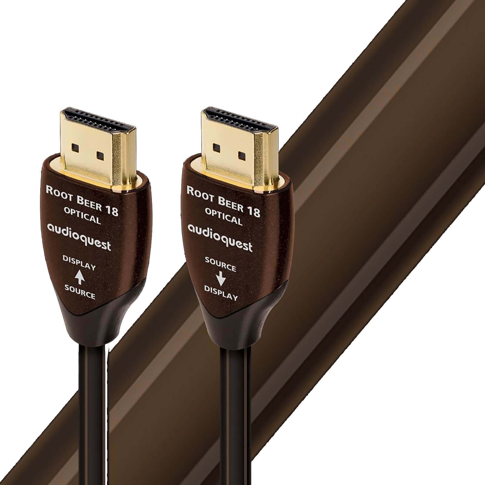 Cablu HDMI 4K AudioQuest Root Beer Active Optical Cable, 20m