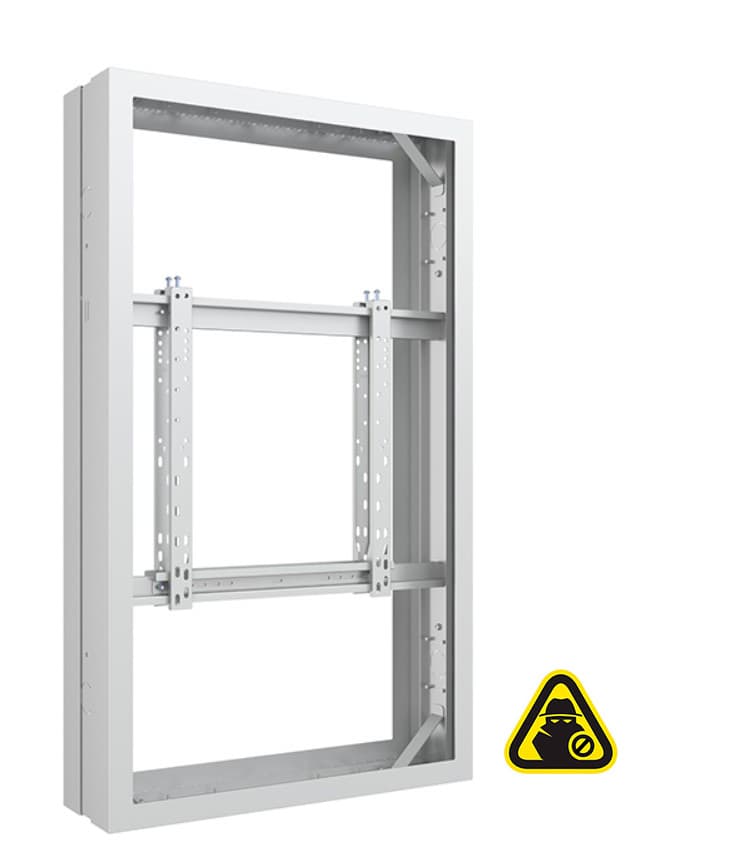 Carcasa de Interior pentru 2 LCD spate-la-spate, Multibrackets MB-7654, 50", max.50 kg, alb