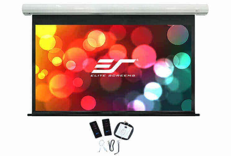 Ecran proiectie electric, perete/tavan, 237 x 148 cm, EliteScreens Saker Premium SK110NXW-E10, format 16:10, trigger 12V