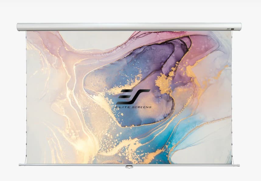Ecran proiectie manual, perete/tavan, 244 x 137cm, EliteScreens Tab-Tension MT110XH2-C4D-E8, format 16:9, alb