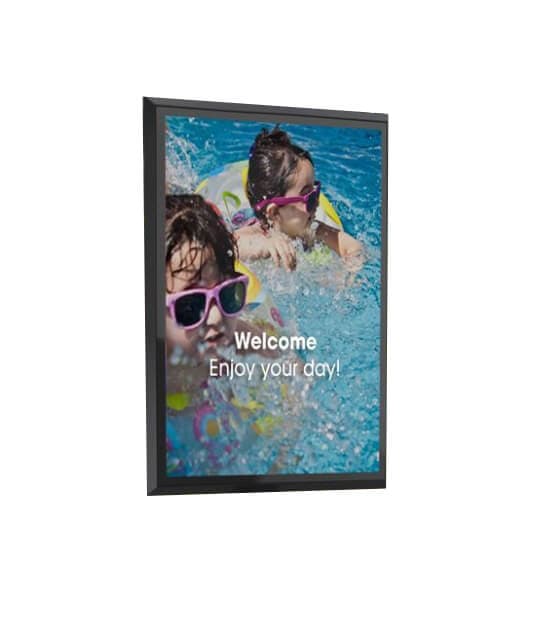 Carcasa perete cu display outdoor lg 55'' DISPRO-E-LG-55XE4P-B, Bezel 38.4 mm si rama Vogel's