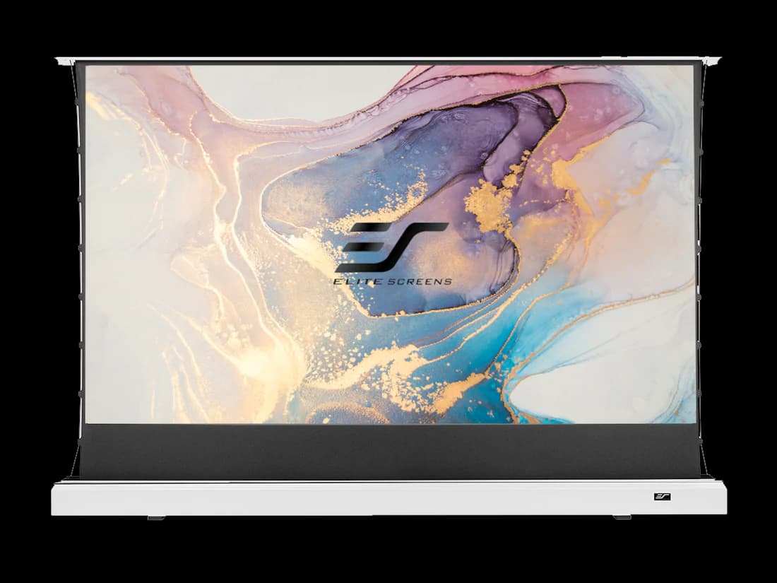 Ecran proiectie podea Pull Up Electric, tensionat, 270 x 152 cm (122"), EliteScreens Kestrel FTE122XH2-C4D, ALR, pentru