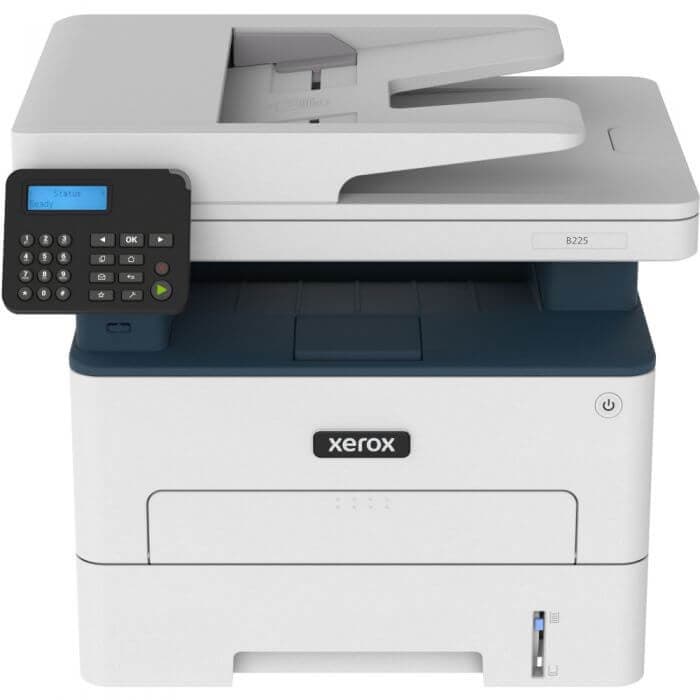 Multifunctional laser monocrom Xerox B225, Retea, Wireless, Duplex, ADF, A4, eligibil cu PNRAS/PNRR