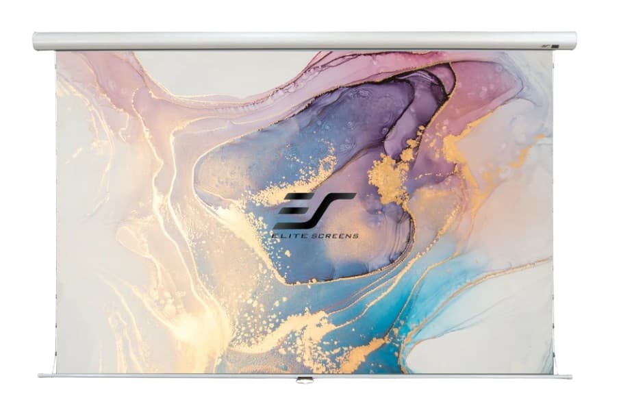 Ecran de proiectie manual, tensionat EliteScreens MT126XH2-CLR5-E8, perete/tava, 279 x 157 cm (126"),16:9, Top-Drop 20cm