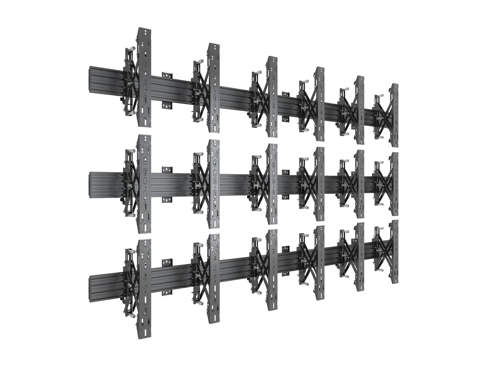 Suport profesional de perete pentru videowall Multibrackets Wallmount Pro MBW3X3U Push In Pop Out, MB-5013, 32-65", max.
