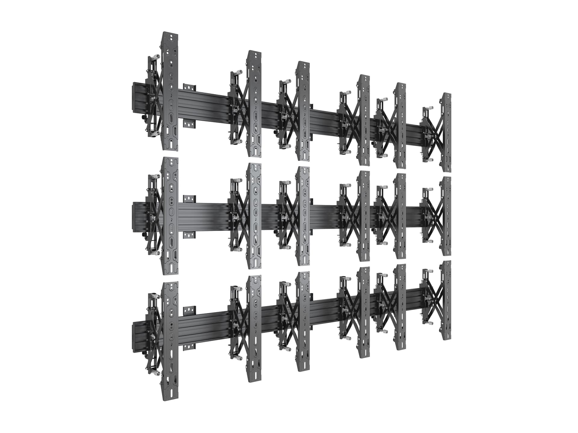 Suport profesional de perete pentru videowall Multibrackets Wallmount Pro MBW3x3UP Push In Pop Out Portait, MB-5051, 32