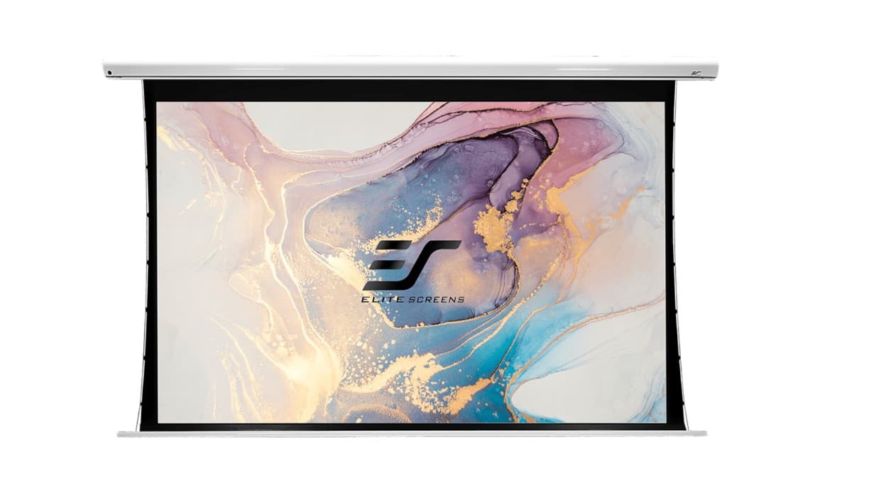 Ecran proiectie electric, perete/tavan,299x168 cm, EliteScreens Saker Tab Tension SKT135XHW2-E24, format 16:9, drop 60cm