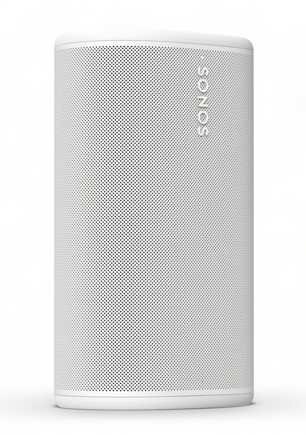 Boxa portabila Sonos Play, WiFi 6, Bluetooth®, voice control, IP67, anti-șoc, alb