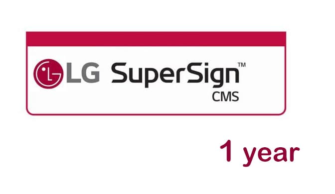 Software pentru signage LG webOS SuperSign CMS, 1 an, SSO-1SLS