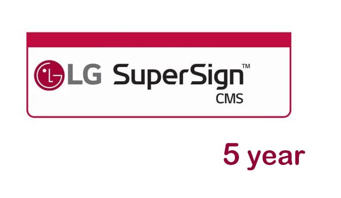 Software pentru signage LG webOS SuperSign CMS, 5 ani, SSO-5SLS