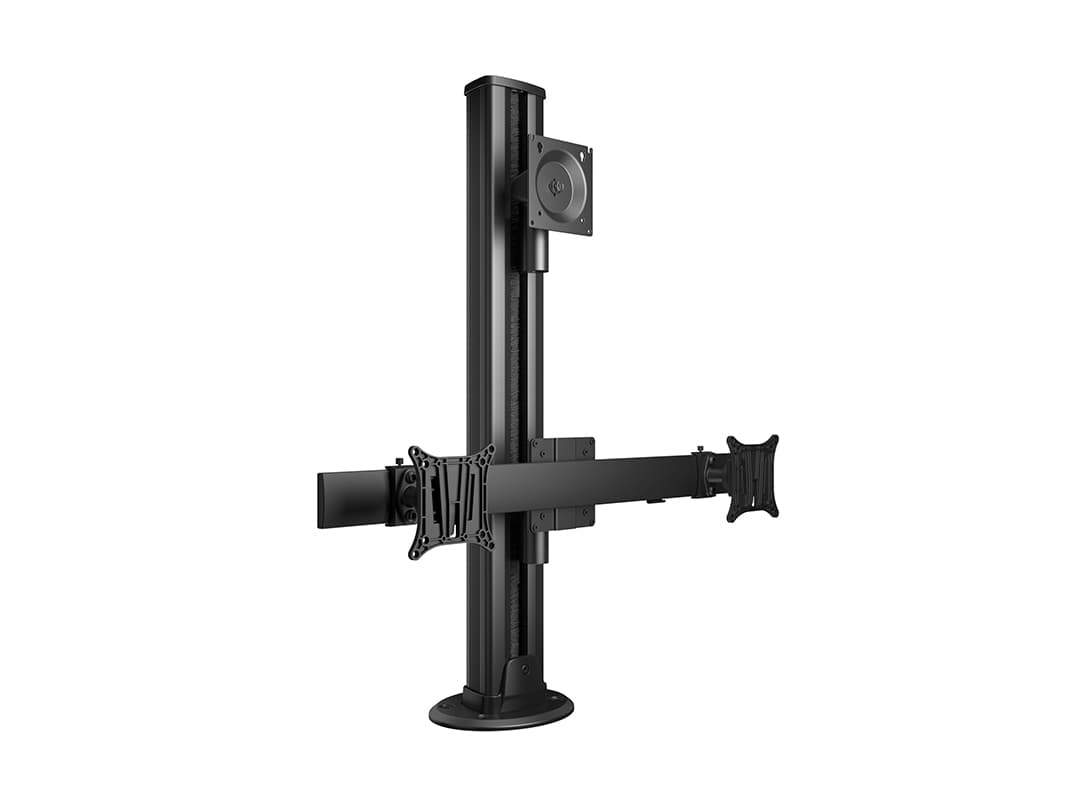Suport LCD de masa versatil, Multibrackets MB-0407, 24"-50", baza inel, max.3x15kg, negru