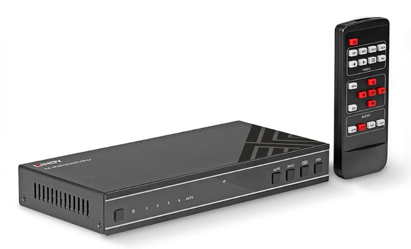 Switcher multiview fără întreruperi 4x1 HDMI 4K60, Lindy 38228
