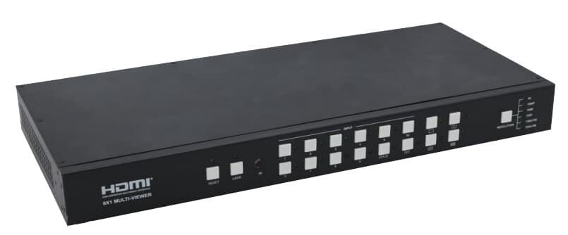 Switch HDMI Seamless  EvoConnect 891MV, MultiViewer HDMI 9 x 1, HDMI 1.4b Seamless Switcher with Multi-view IR