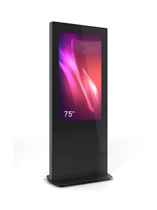 Totem de interior Z01, Z01V75N-BBB, pentru display 75", sticla frontala securizata