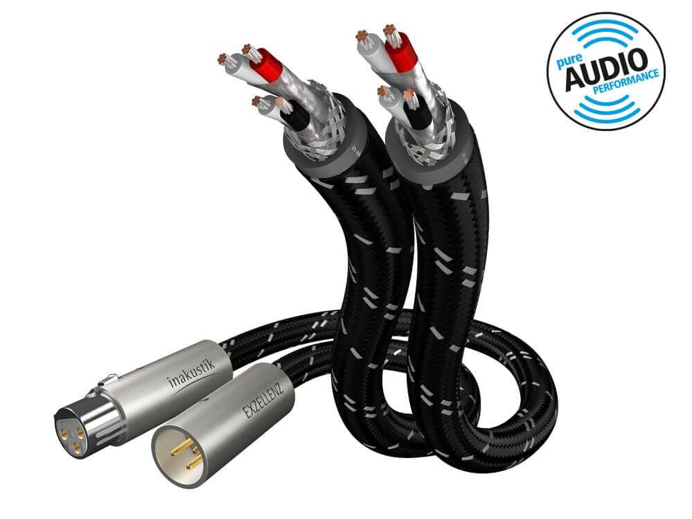 Cablu audio XLR, Inakustik Excellence, 0.75m, 006050007
