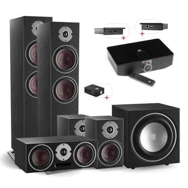 Pachet Home Cinema 5.1 wireless, Dali Oberon Equi, negru