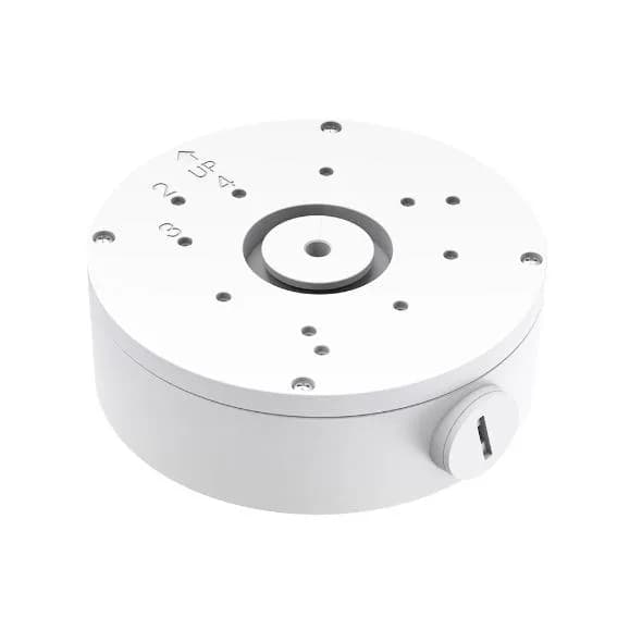 Doza conexiuni pentru camere Vigi VJB-305; material aluminiu; dimensiuni: 155.56 × 150 × 51 mm, greutate: 416g.