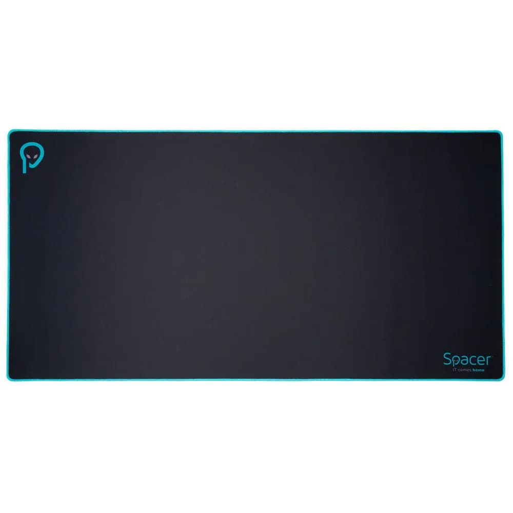 MousePpad Spacer gaming, cauciuc si material textil, 1200 x 600 x 3 mm, negru