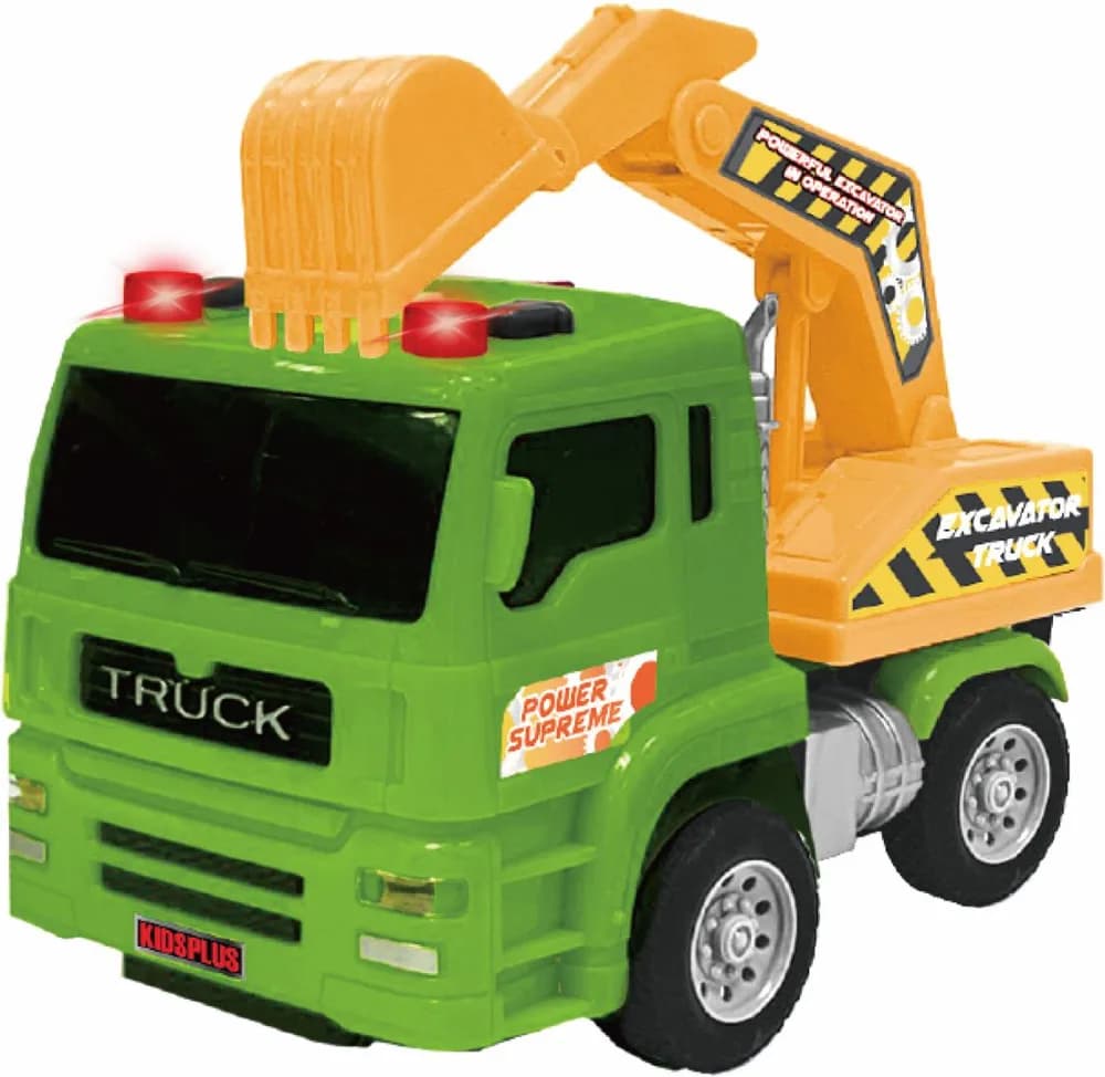 VEHICULE CU LUMINI, SUNETE SI FRICTIUNE, SCARA 1/24, DIVERSE MODELE- EXCAVATOR, MACARA SI BASCULANTA