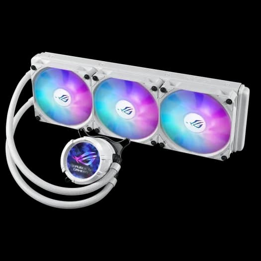Cooler Procesor ASUS ROG Strix LC III 360 ARGB White Edition, Lichid, 12 cm, 3 ventilatoare, aRGB