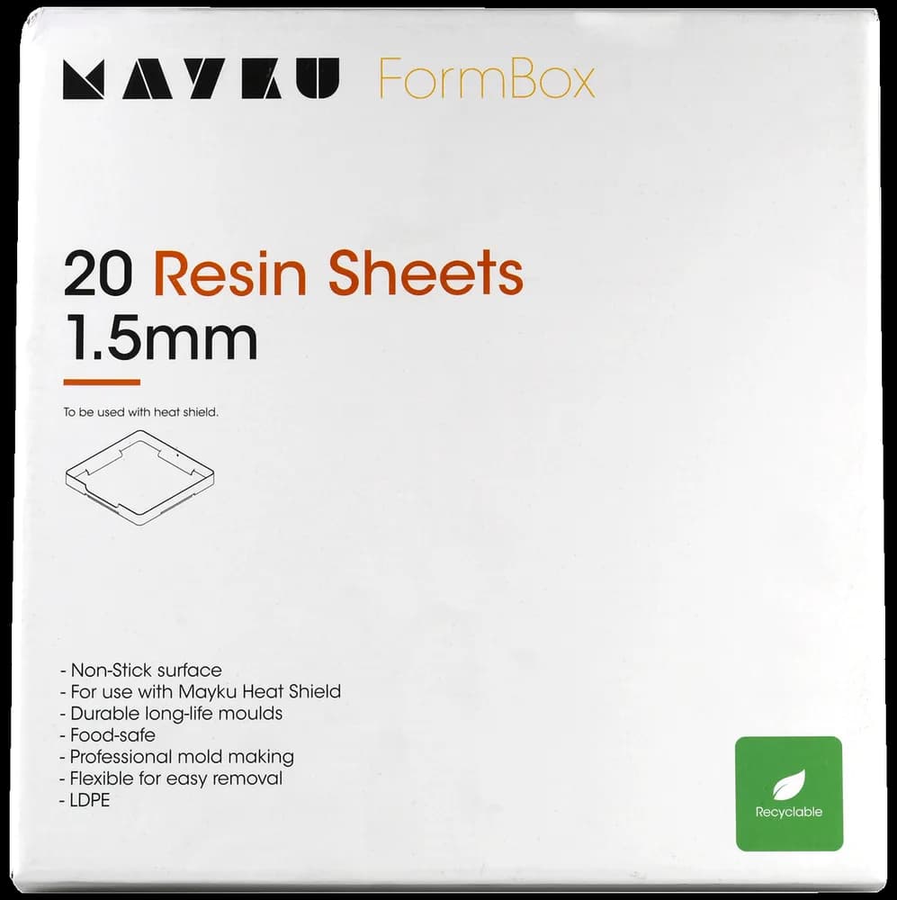 Rășină 3D Mayku Sheets (LDPE Sheets) 20 buc of 1,5 mm