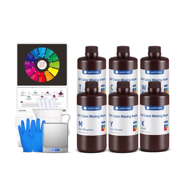 Rășină 3D Anycubic DIY Color Mixing