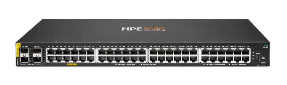 NET SWITCH 48PORT CL4 4SFP/POE 6000 R8N85B ARUBA BY HPE "R8N85B"