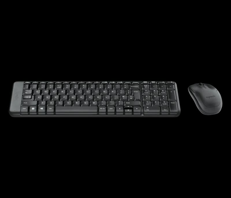 Tastatura LOGITECH Wireless Combo MK220, Fara fir, Negru