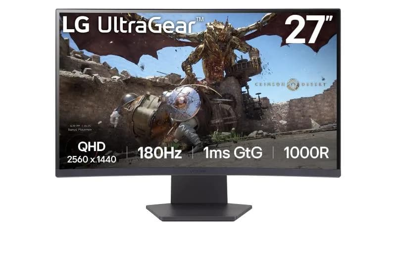 Monitor Gaming LG 27GS60QC-B, 27", 2560 x 1440 pixeli, Black