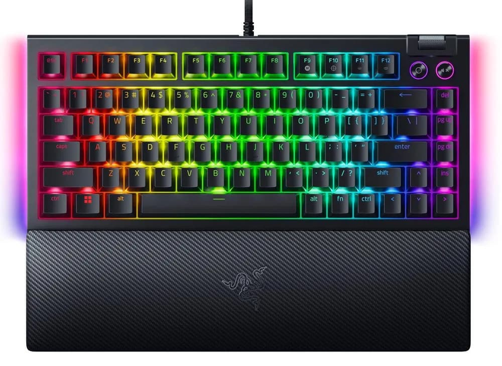 Tastatura Mecanica Gaming Razer BlackWidow V4 75%, RGB, USB, Negru
