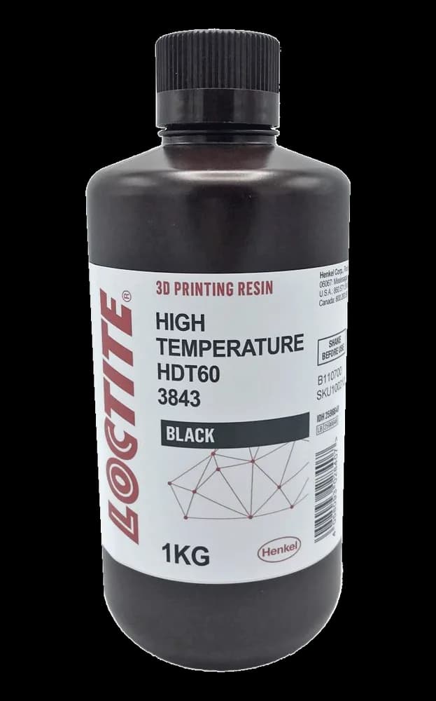 Rășină 3D Loctite 3D 3843 HDT60 Matte Black – 1 kg