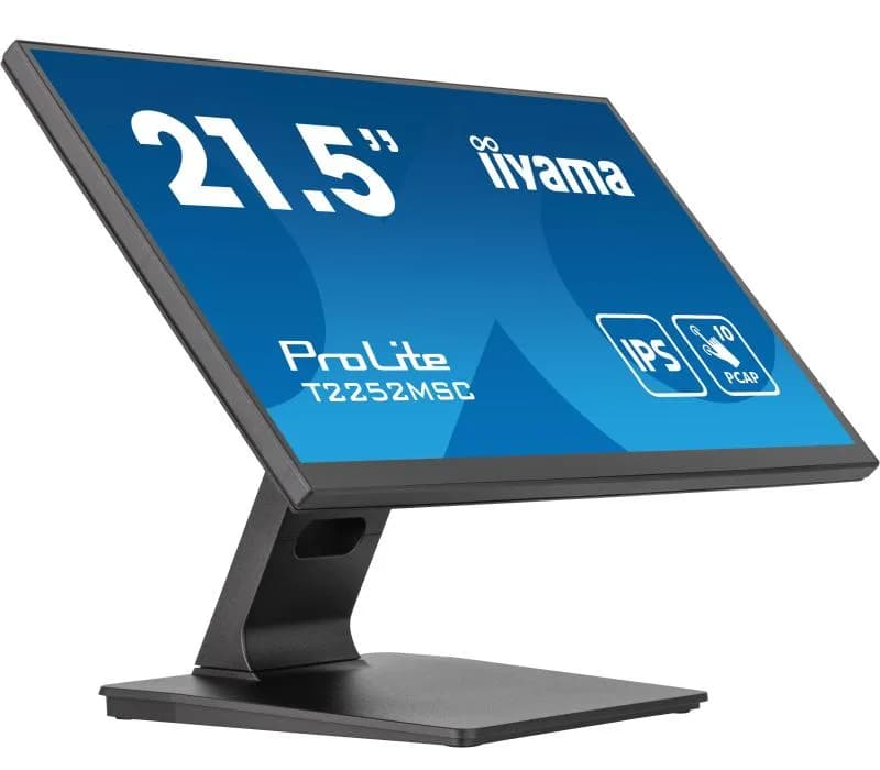 Monitor Consumer iiyama ProLite T2252MSC-B2, 21.5", 1920 x 1080 pixeli, Touchscreen, Black