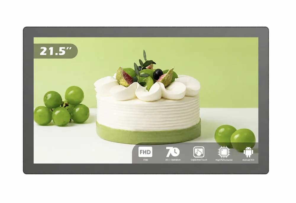 Display Touch EvoBoard 21,5″ – 1920 × 1080 Full HD, Android 14, Lango 6760, 4 GB RAM + 64 GB, PCAP 10 puncte, 24/7, mode
