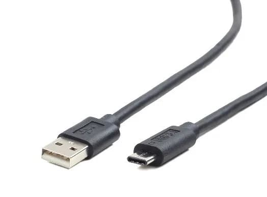 CABLU alimentare si date GEMBIRD, pt. smartphone, USB 2.0 (T) la USB 2.0 Type-C (T), 1m, negru, "CCP-USB2-AMCM-1M"