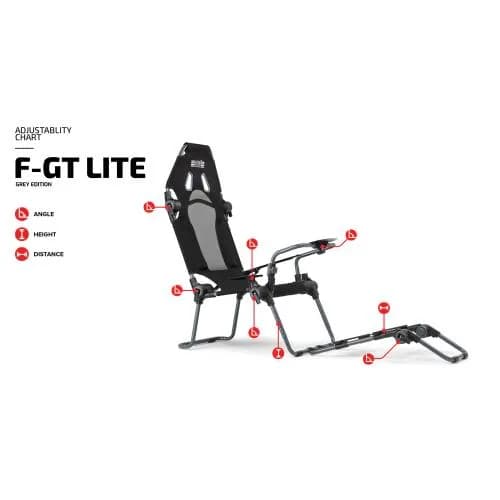 Next Level Racing F-GT LITE portable Racing Cockpit Grey Edition "NLR-S015GR"