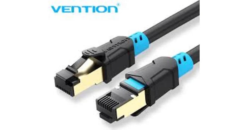 Patch cord SFTP Vention, Cat. 6, RJ-45 (T) la RJ-45 (T), 2m, ecranat, 27AWG, cupru, negru, "VAP-A06-B200" - 6922794729353