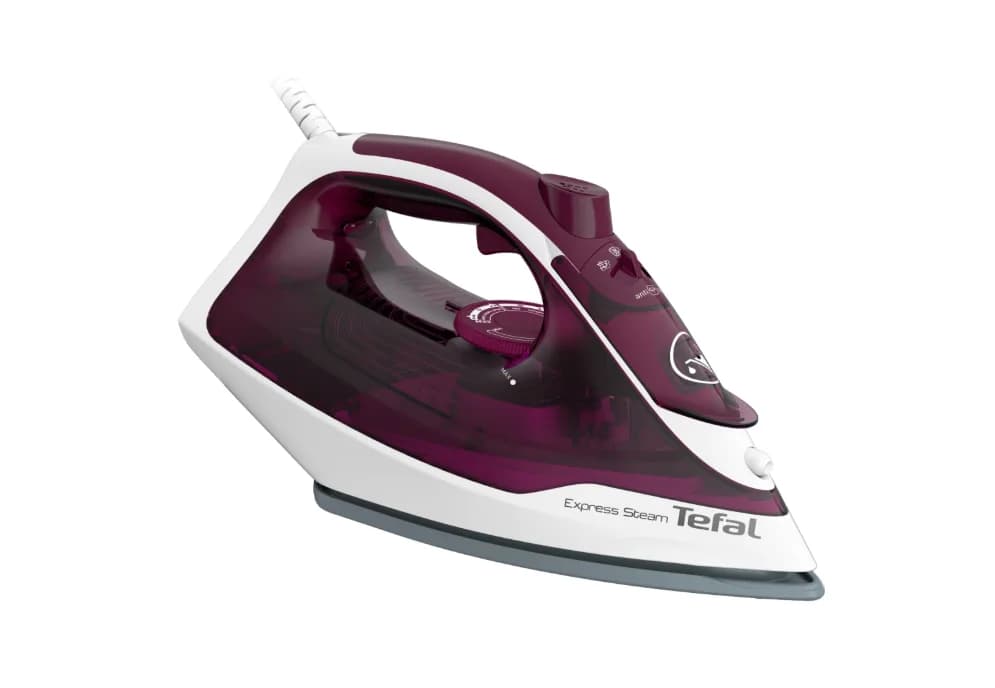 Fier de calcat Tefal Express Steam FV2835E0, 2400W, Jet de abur 160 g/min, abur variabil 0-35 g/min, 270 ml, violet