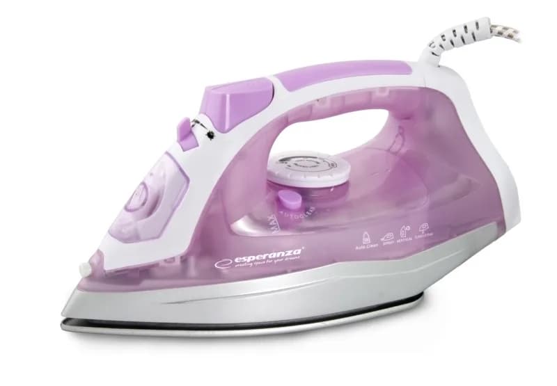 Fier de calcat Esperanza Tulle EHI004 ceramic 2400W Alb/Roz "EHI004"