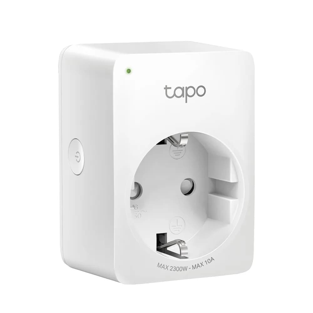 PRIZA inteligenta TP-LINK, Schuko x 1, conectare prin Schuko (T), 10 A, programare prin smartphone, Bluetooth, WiFi, alb "Tapo P100(1-pack)"